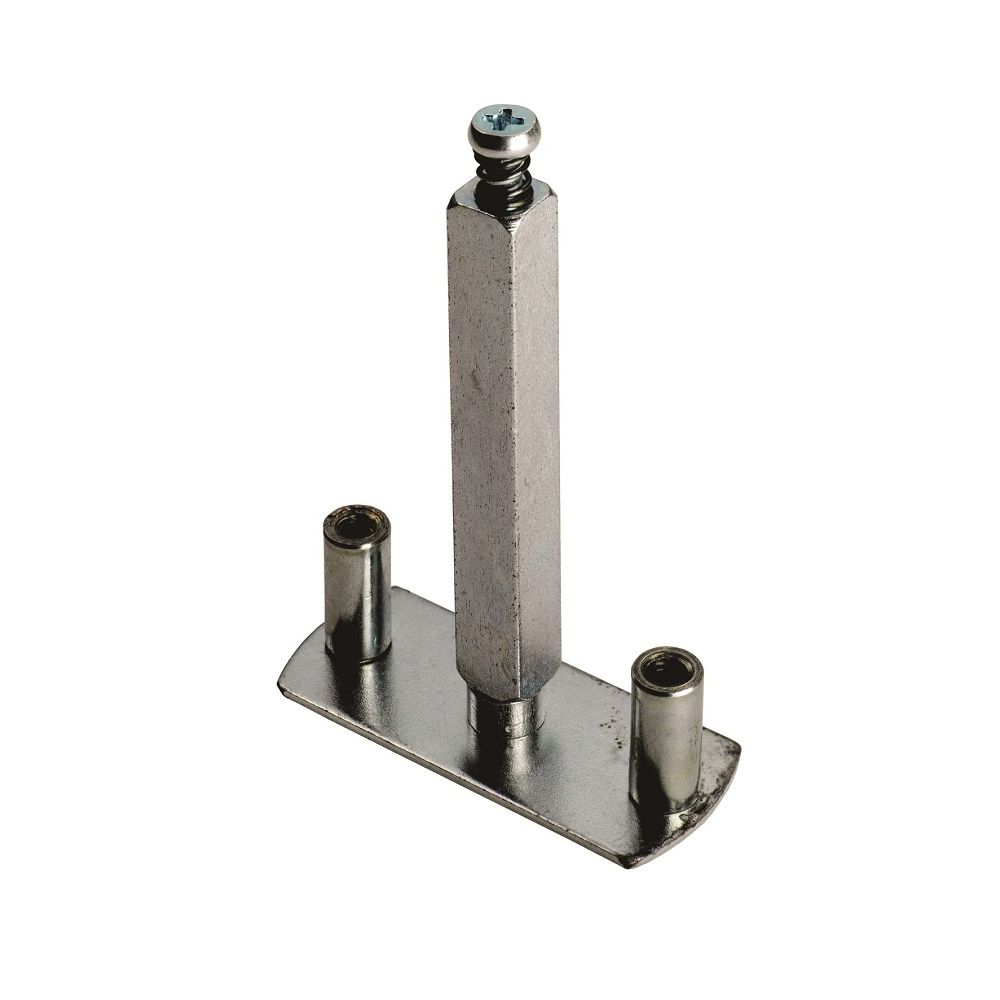 This is an image of a Eurospec - 1/2 Set Fixing Plate for bolt through furniture that is availble to order from T.H Wiggans Architectural Ironmongery in Kendal.