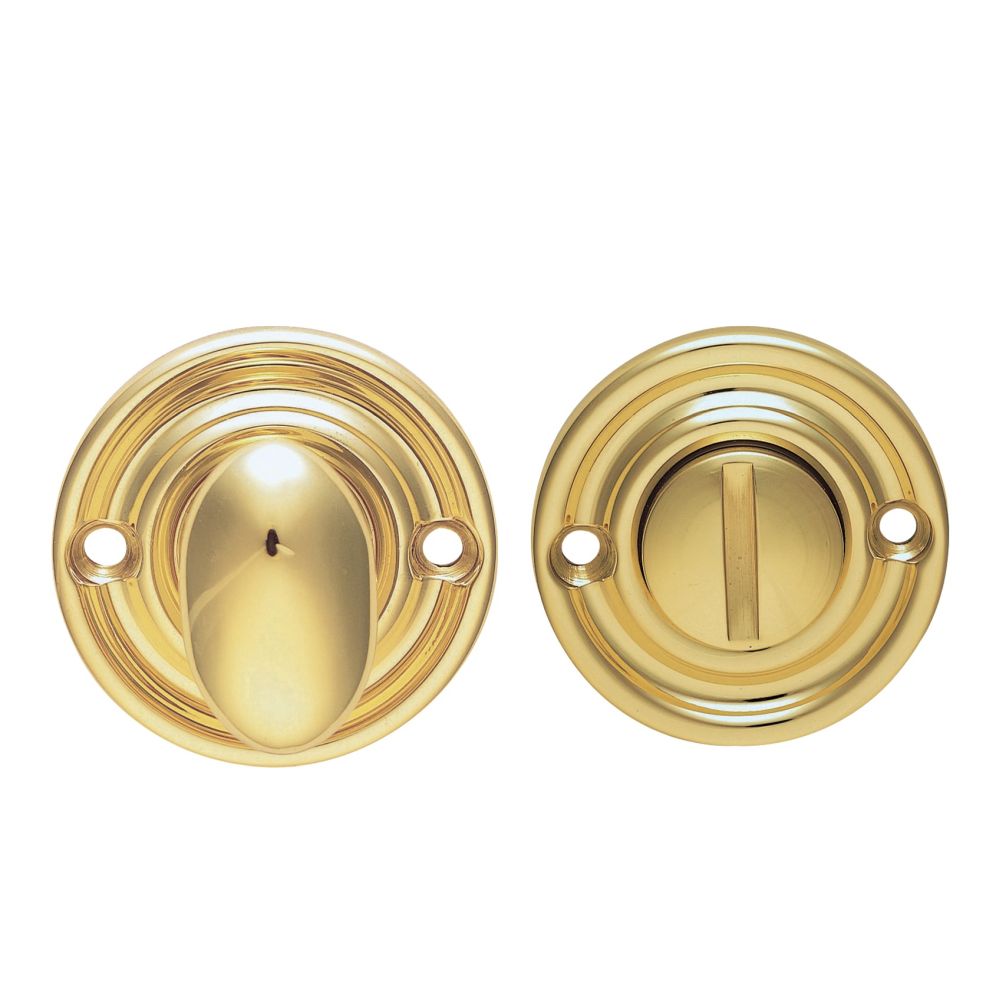 This is an image of Carlisle Brass - Oval Turn and Release - Polished Brass available to order from T.H Wiggans Architectural Ironmongery in Kendal, quick delivery and discounted prices.