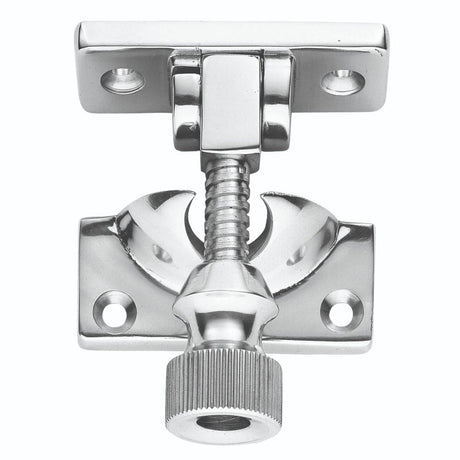 This is an image of a Carlisle Brass - Architectural Quality Brighton Sash Fastener - Polished Chrome that is availble to order from T.H Wiggans Architectural Ironmongery in Kendal in Kendal.
