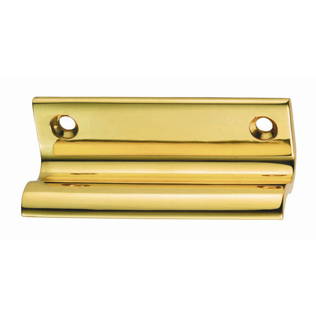 This is an image of a Carlisle Brass - Sash Window Lift - Polished Brass that is availble to order from T.H Wiggans Architectural Ironmongery in Kendal in Kendal.