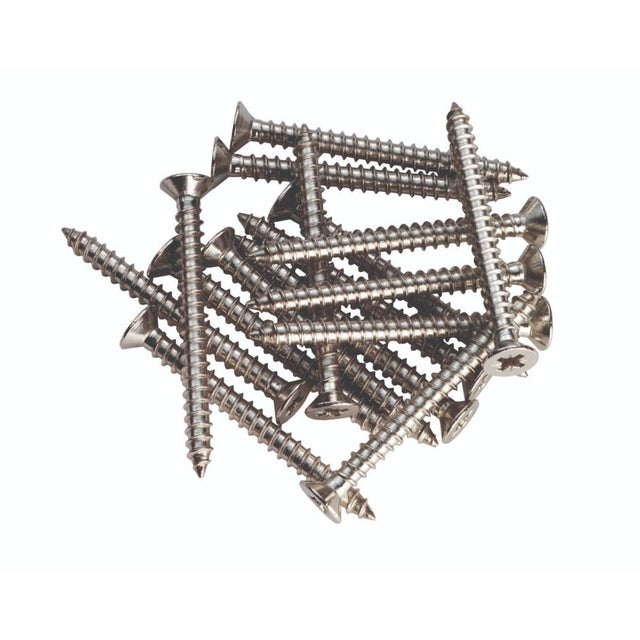 This is an image of a Carlisle Brass - Hinge Wood Pack (16) 5.0 x 31mm PZ2 that is availble to order from T.H Wiggans Architectural Ironmongery in in Kendal.