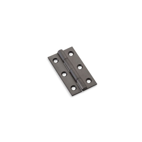 This is an image showing Alexander & Wilks Heavy Pattern Solid Brass Cabinet Butt Hinge - Dark Bronze - 2" aw050-ch-dbz available to order from T.H Wiggans Ironmongery in Kendal, quick delivery and discounted prices.