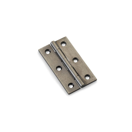 This is an image showing Alexander & Wilks Heavy Pattern Solid Brass Cabinet Butt Hinge - Pewter - 2.5" aw064-ch-pwt available to order from T.H Wiggans Ironmongery in Kendal, quick delivery and discounted prices.