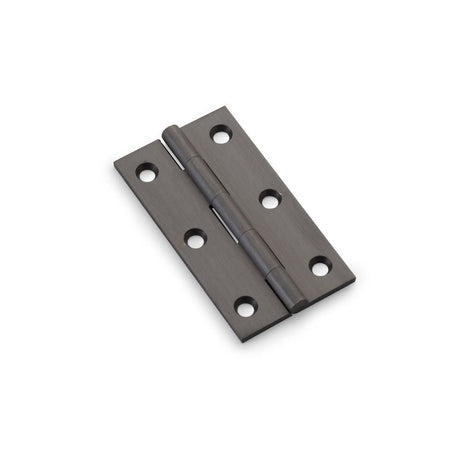 This is an image showing Alexander & Wilks Heavy Pattern Solid Brass Cabinet Butt Hinge - Dark Bronze - 3" aw075-ch-dbz available to order from T.H Wiggans Ironmongery in Kendal, quick delivery and discounted prices.