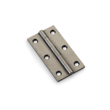 This is an image showing Alexander & Wilks Heavy Pattern Solid Brass Cabinet Butt Hinge - Pewter - 3" aw075-ch-pwt available to order from T.H Wiggans Ironmongery in Kendal, quick delivery and discounted prices.