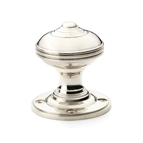 This is an image showing Alexander & Wilks Romeo Mortice Knob - Polished Nickel aw304-50-pn available to order from T.H Wiggans Ironmongery in Kendal, quick delivery and discounted prices.