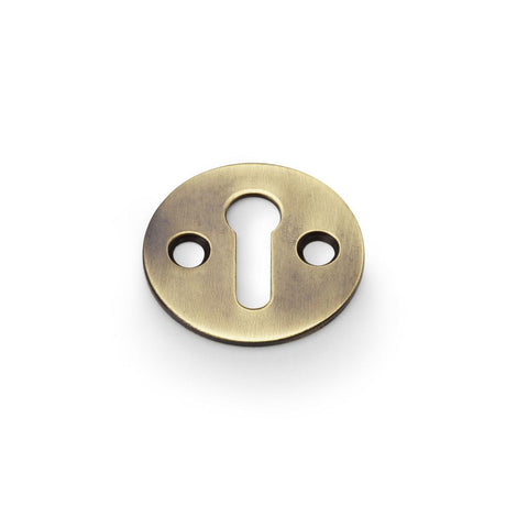 This is an image showing Alexander & Wilks Victorian Standard Profile Escutcheon - Antique Bronze aw399abz available to order from T.H Wiggans Ironmongery in Kendal, quick delivery and discounted prices.