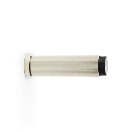 This is an image showing Alexander & Wilks Reeded Projection Door Stop - Polished Nickel PVD aw602-75-pnpvd available to order from T.H Wiggans Ironmongery in Kendal, quick delivery and discounted prices.