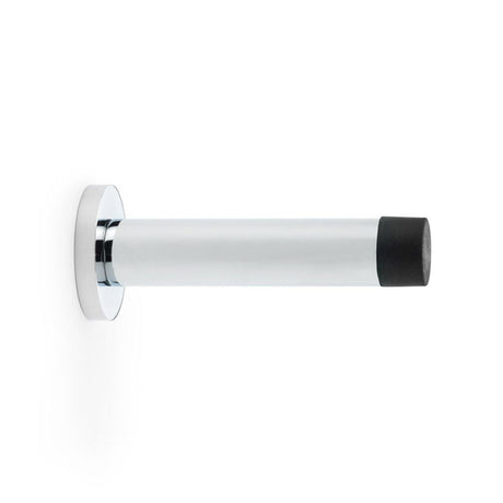 This is an image showing Alexander & Wilks Cylinder Projection Door Stop on Rose - Polished Chrome aw616pc available to order from T.H Wiggans Ironmongery in Kendal, quick delivery and discounted prices.