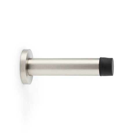 This is an image showing Alexander & Wilks Cylinder Projection Door Stop on Rose - Satin Nickel aw616sn available to order from T.H Wiggans Ironmongery in Kendal, quick delivery and discounted prices.