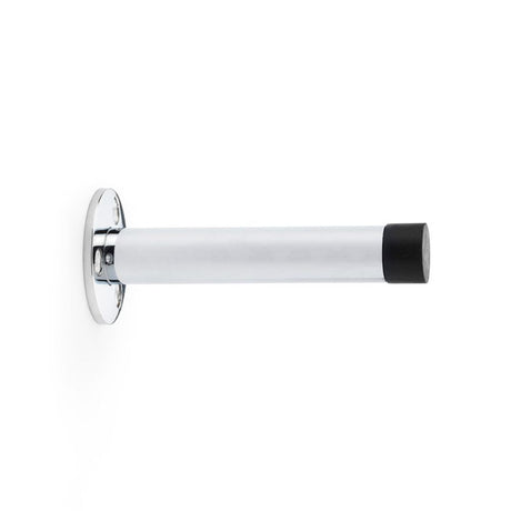 This is an image showing Alexander & Wilks Cylinder Door Stop on Traditional Rose - Polished Chrome - 90mm aw620-90-pc available to order from T.H Wiggans Ironmongery in Kendal, quick delivery and discounted prices.