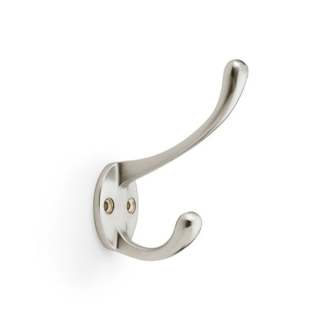 This is an image showing Alexander & Wilks Victorian Hat and Coat Hook - Satin Nickel aw770sn available to order from T.H Wiggans Ironmongery in Kendal, quick delivery and discounted prices.