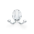 This is an image showing Alexander & Wilks Traditional Double Robe Hook - Polished Chrome aw771pc available to order from T.H Wiggans Ironmongery in Kendal, quick delivery and discounted prices.