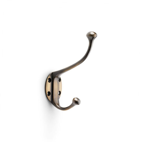 This is an image showing Alexander & Wilks Traditional Hat and Coat Hook - Antique Bronze aw772abz available to order from T.H Wiggans Ironmongery in Kendal, quick delivery and discounted prices.