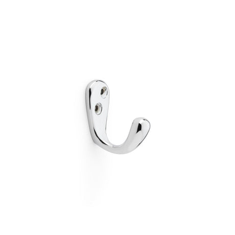 This is an image showing Alexander & Wilks Victorian Single Robe Hook - Polished Chrome aw774pc available to order from T.H Wiggans Ironmongery in Kendal, quick delivery and discounted prices.