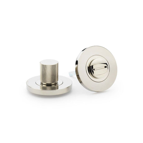 This is an image showing Alexander & Wilks Knurled Thumbturn and Release - Polished Nickel PVD aw790pnpvd available to order from T.H Wiggans Ironmongery in Kendal, quick delivery and discounted prices.