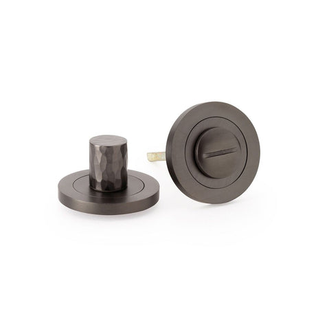 This is an image showing Alexander & Wilks Hammered Thumbturn and Release - Dark Bronze aw793dbz available to order from T.H Wiggans Ironmongery in Kendal, quick delivery and discounted prices.
