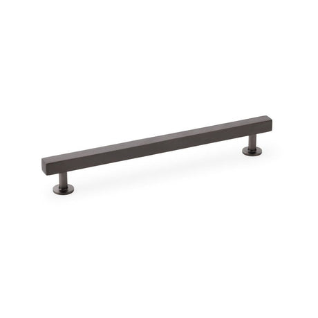 This is an image showing Alexander & Wilks Square T-Bar Cabinet Pull Handle - Dark Bronze - Centres 192mm aw815-192-dbz available to order from T.H Wiggans Ironmongery in Kendal, quick delivery and discounted prices.