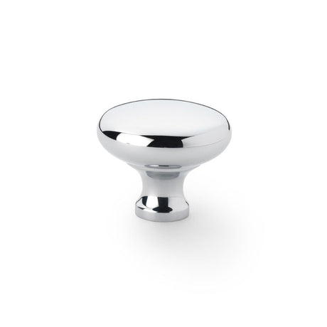 This is an image showing Alexander & Wilks Wade Round Cupboard Knob - Polished Chrome - 38mm aw836-38-pc available to order from T.H Wiggans Ironmongery in Kendal, quick delivery and discounted prices.
