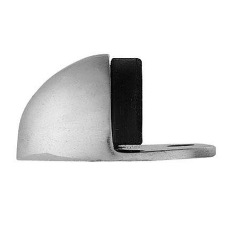 This is an image of Carlisle Brass - Oval Floor Mounted Door Stop - Polished Chrome available to order from T.H Wiggans Architectural Ironmongery in Kendal, quick delivery and discounted prices.