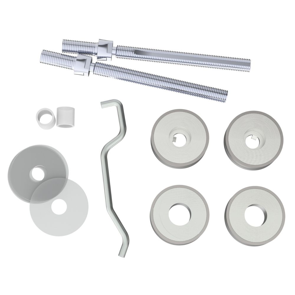 This is an image of Eurospec - Back To Back Fixing Pack - Bright Stainless Steel available to order from T.H Wiggans Architectural Ironmongery in Kendal, quick delivery and discounted prices.