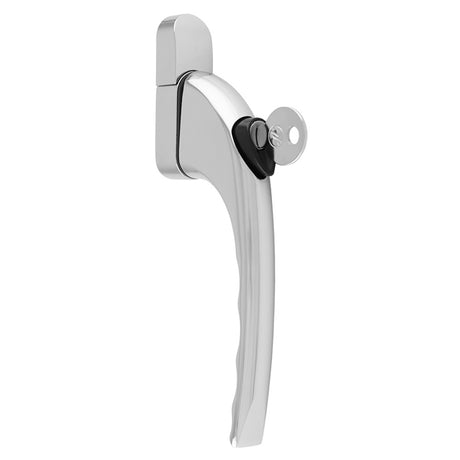 This is an image of a Mila - UNIVERSAL WINDOW HANDLE - Polished Chrome bx581902 that is availble to order from T.H Wiggans Ironmongery in Kendal.