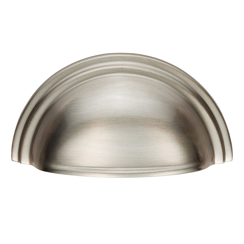 This is an image of a FTD - Victorian Cup Pull - Satin Nickel that is availble to order from T.H Wiggans Architectural Ironmongery in Kendal in Kendal.