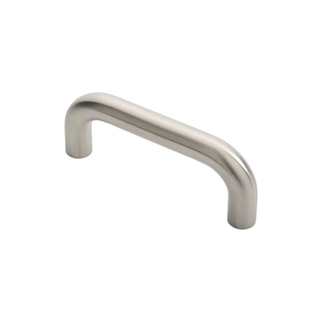 This is an image of Eurospec - 22mm D Pull Handle 150mm Centres - Satin Stainless Steel available to order from T.H Wiggans Architectural Ironmongery in Kendal, quick delivery and discounted prices.