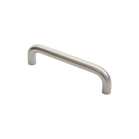 This is an image of Eurospec - 22mm D Pull Handle 225mm Centres - Satin Stainless Steel available to order from T.H Wiggans Architectural Ironmongery in Kendal, quick delivery and discounted prices.
