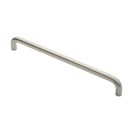 This is an image of Eurospec - 22mm D Pull Handle - Satin Stainless Steel available to order from T.H Wiggans Architectural Ironmongery in Kendal, quick delivery and discounted prices.