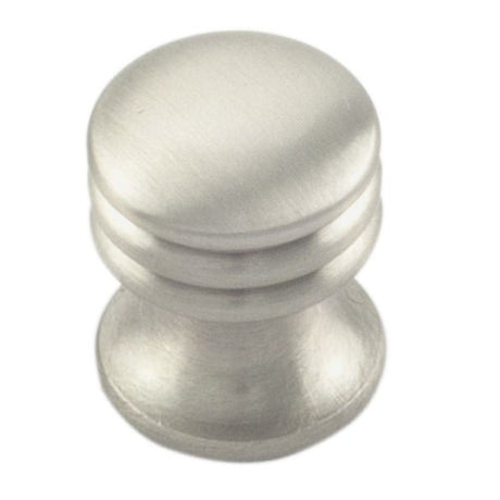 This is an image of a FTD - Ringed Knob Satin Nickel - Satin Nickel that is availble to order from T.H Wiggans Architectural Ironmongery in Kendal in Kendal.
