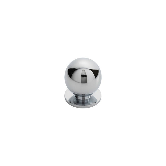 This is an image of a FTD - Ball Knob 30mm - Polished Chrome that is availble to order from T.H Wiggans Architectural Ironmongery in Kendal in Kendal.