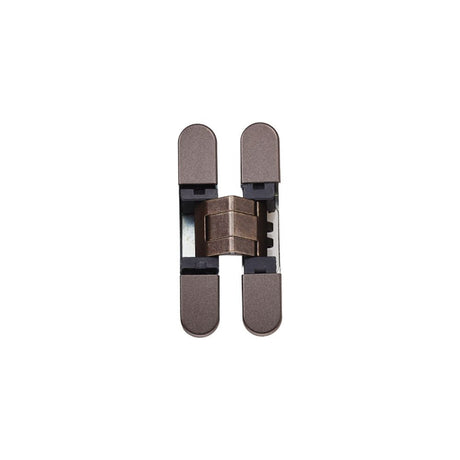 This is an image of a Eurospec - Ceam 3d Concealed Hinge 929 - Matt Bronze that is availble to order from T.H Wiggans Architectural Ironmongery in in Kendal.