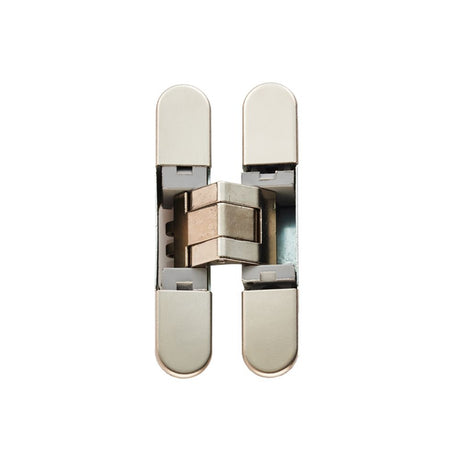 This is an image of a Eurospec - Ceam 3d Concealed Hinge 929 - Polished Nickel that is availble to order from T.H Wiggans Architectural Ironmongery in in Kendal.