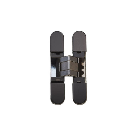 This is an image of a Eurospec - Ceam 3d Concealed Hinge 929 - Matt Black Varnish that is availble to order from T.H Wiggans Architectural Ironmongery in in Kendal.