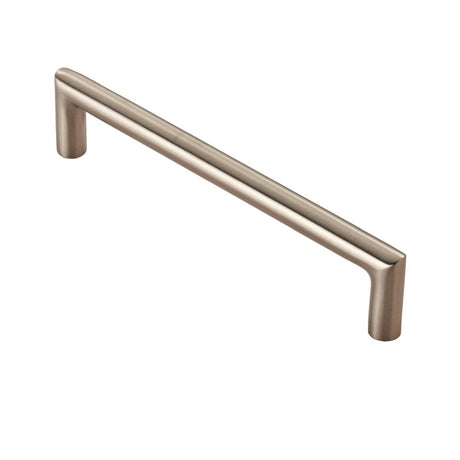 This is an image of a Eurospec - Stainless Steel Solid Mitred Pull Handle - Satin Stainless Steel that is availble to order from T.H Wiggans Architectural Ironmongery in Kendal in Kendal.