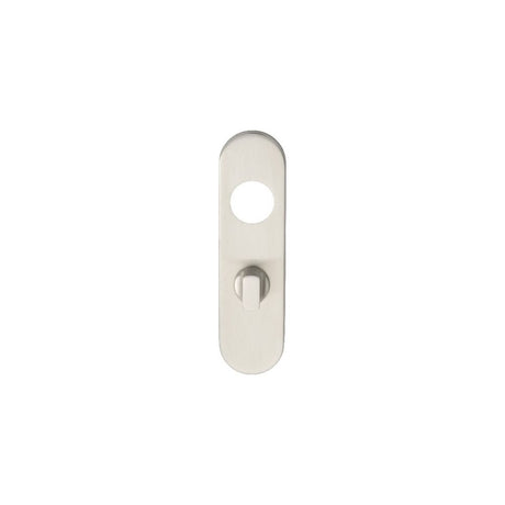 This is an image of Eurospec - 170 X 45 X 8Mm Steelworx Radius Backplates - Bathroom (57Mm C/C) + Sm available to order from T.H Wiggans Architectural Ironmongery in Kendal, quick delivery and discounted prices.
