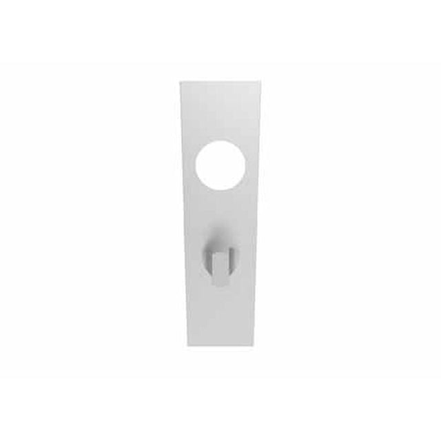 This is an image of Eurospec - 174 X 45 X 8Mm Steelworx Square Backplates - Bathroom (57Mm C/C) + S available to order from T.H Wiggans Architectural Ironmongery in Kendal, quick delivery and discounted prices.
