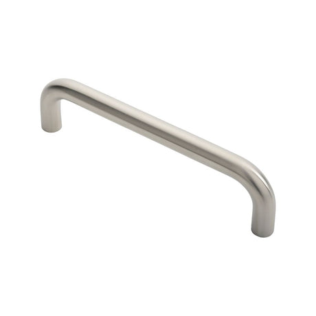 This is an image of Eurospec - 19mm D Pull Handle - Satin Stainless Steel available to order from T.H Wiggans Architectural Ironmongery in Kendal, quick delivery and discounted prices.