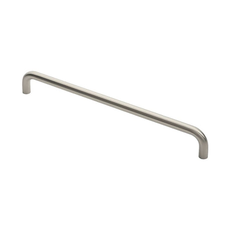 This is an image of Eurospec - 19mm D Pull Handle - Bright Stainless Steel available to order from T.H Wiggans Architectural Ironmongery in Kendal, quick delivery and discounted prices.
