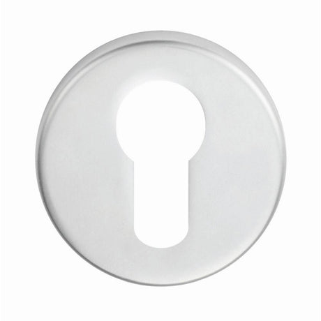 This is an image of Eurospec - Euro Escutcheon - Satin Stainless Steel available to order from T.H Wiggans Architectural Ironmongery in Kendal, quick delivery and discounted prices.