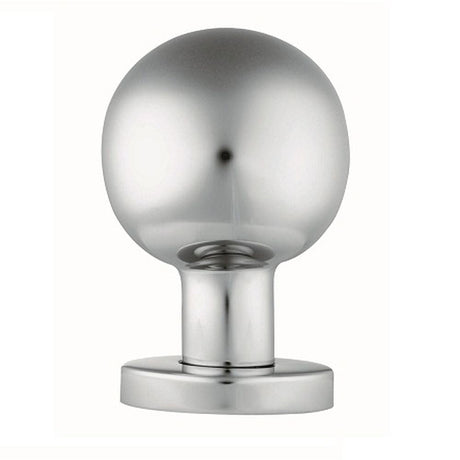 This is an image of Eurospec - Mortice Knob on Sprung Round Rose - Satin Stainless Steel available to order from T.H Wiggans Architectural Ironmongery in Kendal, quick delivery and discounted prices.