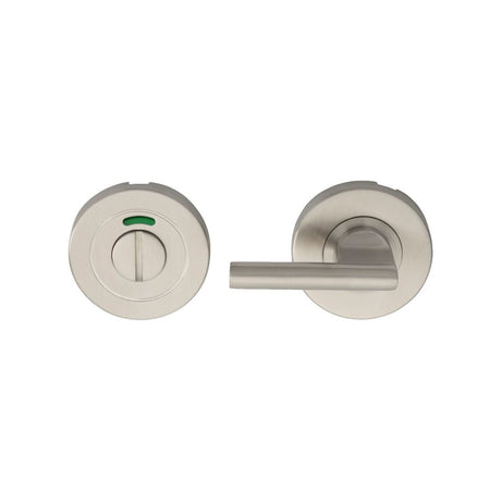 This is an image of Eurospec - Disabled Thumbturn & Release - Satin Stainless Steel available to order from T.H Wiggans Architectural Ironmongery in Kendal, quick delivery and discounted prices.
