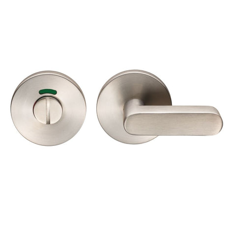 This is an image of Eurospec - Large WC Thumbturn & Release - Satin Stainless Steel available to order from T.H Wiggans Architectural Ironmongery in Kendal, quick delivery and discounted prices.