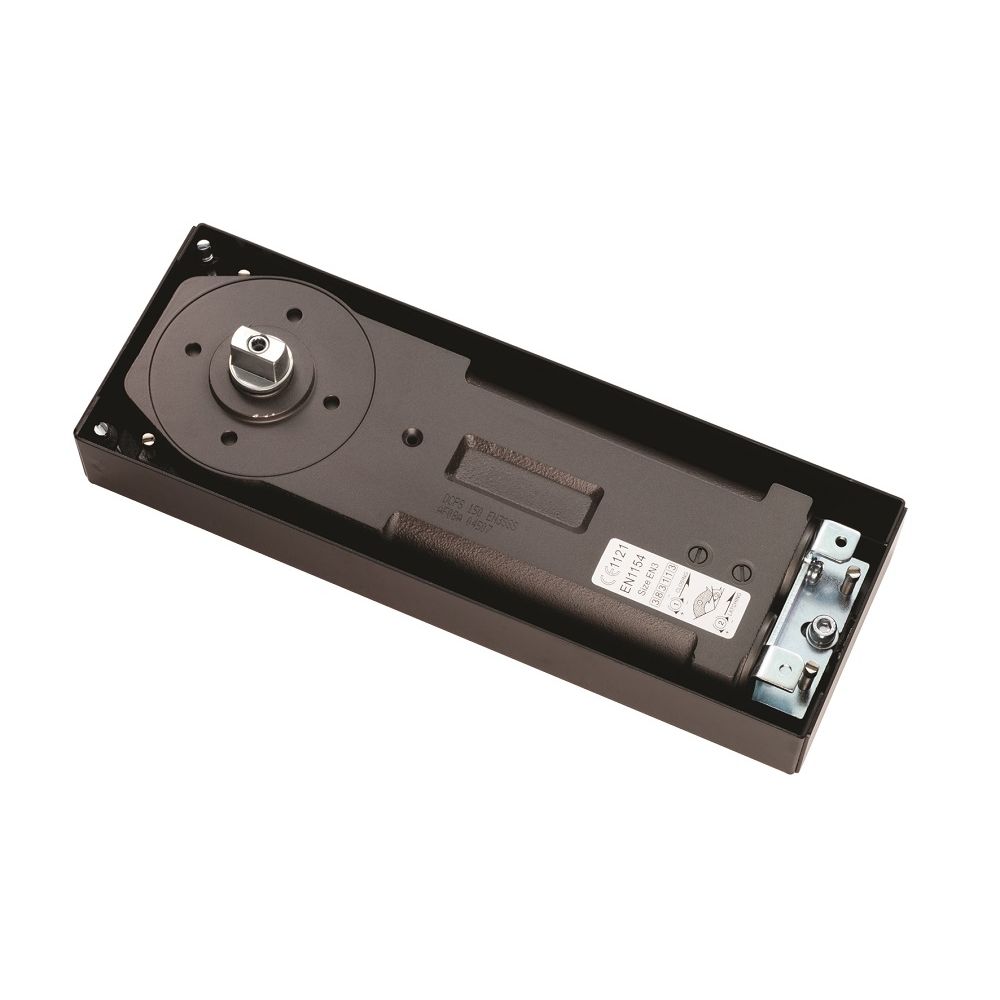 This is an image of Eurospec - Double Action Floor Spring - Satin Stainless Steel available to order from T.H Wiggans Architectural Ironmongery in Kendal, quick delivery and discounted prices.