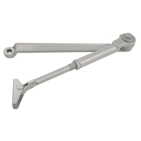 This is an image of Eurospec - Arms - Hold Open - Silver available to order from T.H Wiggans Architectural Ironmongery in Kendal, quick delivery and discounted prices.