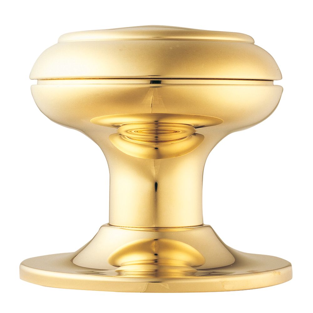 This is an image of Carlisle Brass - Centre Door Knob - Stainless Brass available to order from T.H Wiggans Architectural Ironmongery in Kendal, quick delivery and discounted prices.