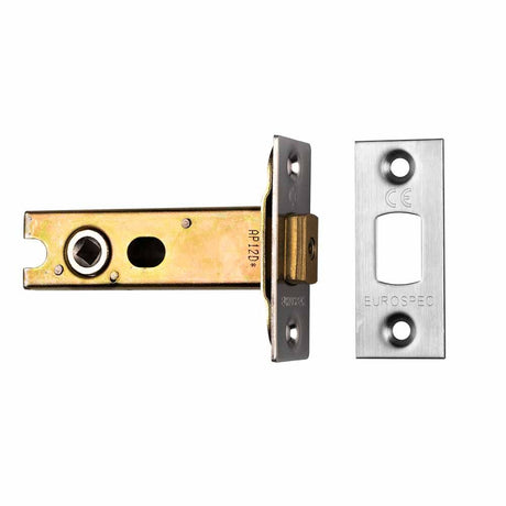 This is an image of a Carlisle Brass - Heavy Duty Tubular Deadbolt - Dual Finish Chrome that is availble to order from T.H Wiggans Architectural Ironmongery in Kendal.