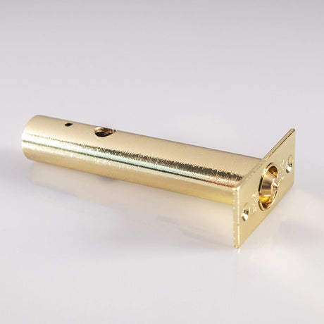 This is an image of a Eurospec - Security Door Bolt Long - Electro Brassed that is availble to order from T.H Wiggans Architectural Ironmongery in Kendal.