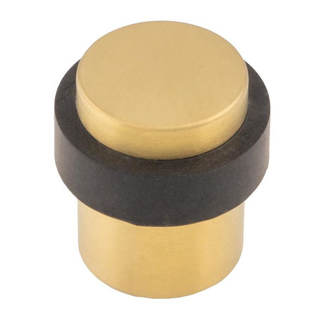 This is an image of Carlisle Brass - Steelworx Floor Mounted Pedestal Door Stops - Satin PVD available to order from T.H Wiggans Architectural Ironmongery in Kendal, quick delivery and discounted prices.